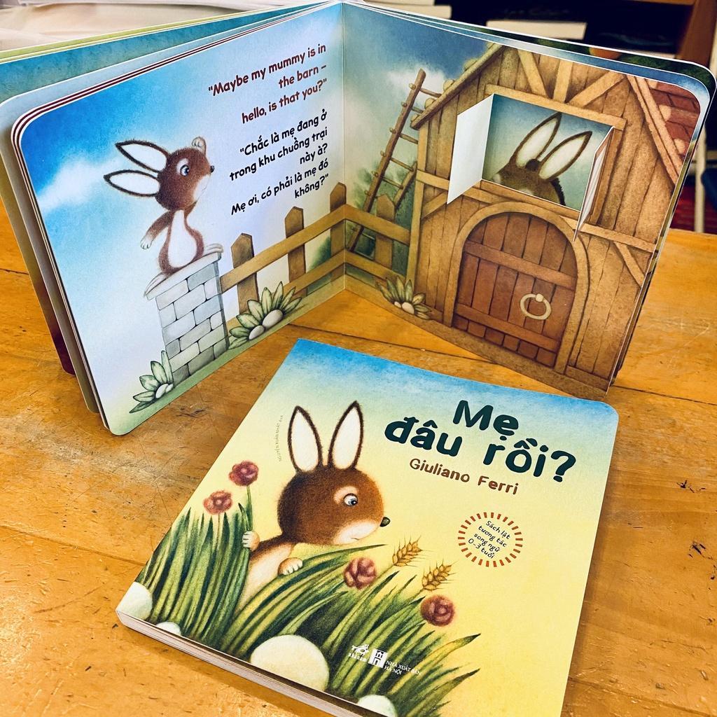 Sách Sách lật tương tác song ngữ 0-3 tuổi: Mẹ đâu rồi - Bản Quyền
