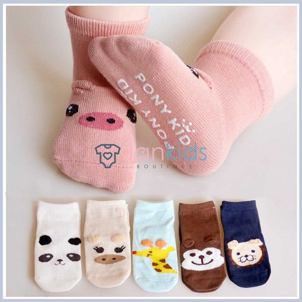 Combo 10 đổi tất pony kid chống trượt cho bé 0-4 tuổi