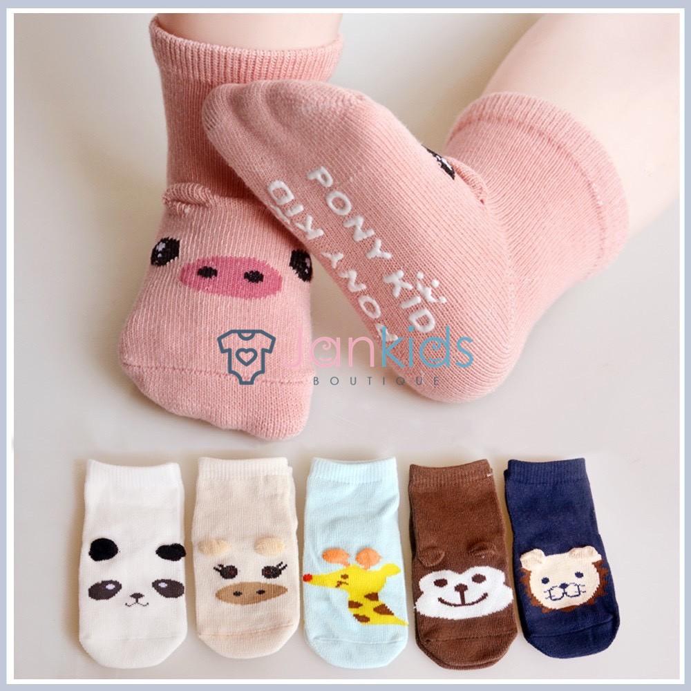 Combo 10 đổi tất pony kid chống trượt cho bé 0-4 tuổi