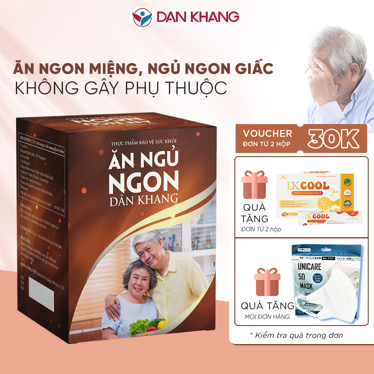 Viên Uống Ăn Ngủ Ngon Dân Khang (60 viên)
