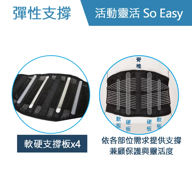 Đai lưng hỗ trợ bảo vệ lưng, cột sống có thể điều chỉnh, thành phần từ sợi than tre cao cấp (bản 9 inch) Grace Care LB221 - Made In Taiwan