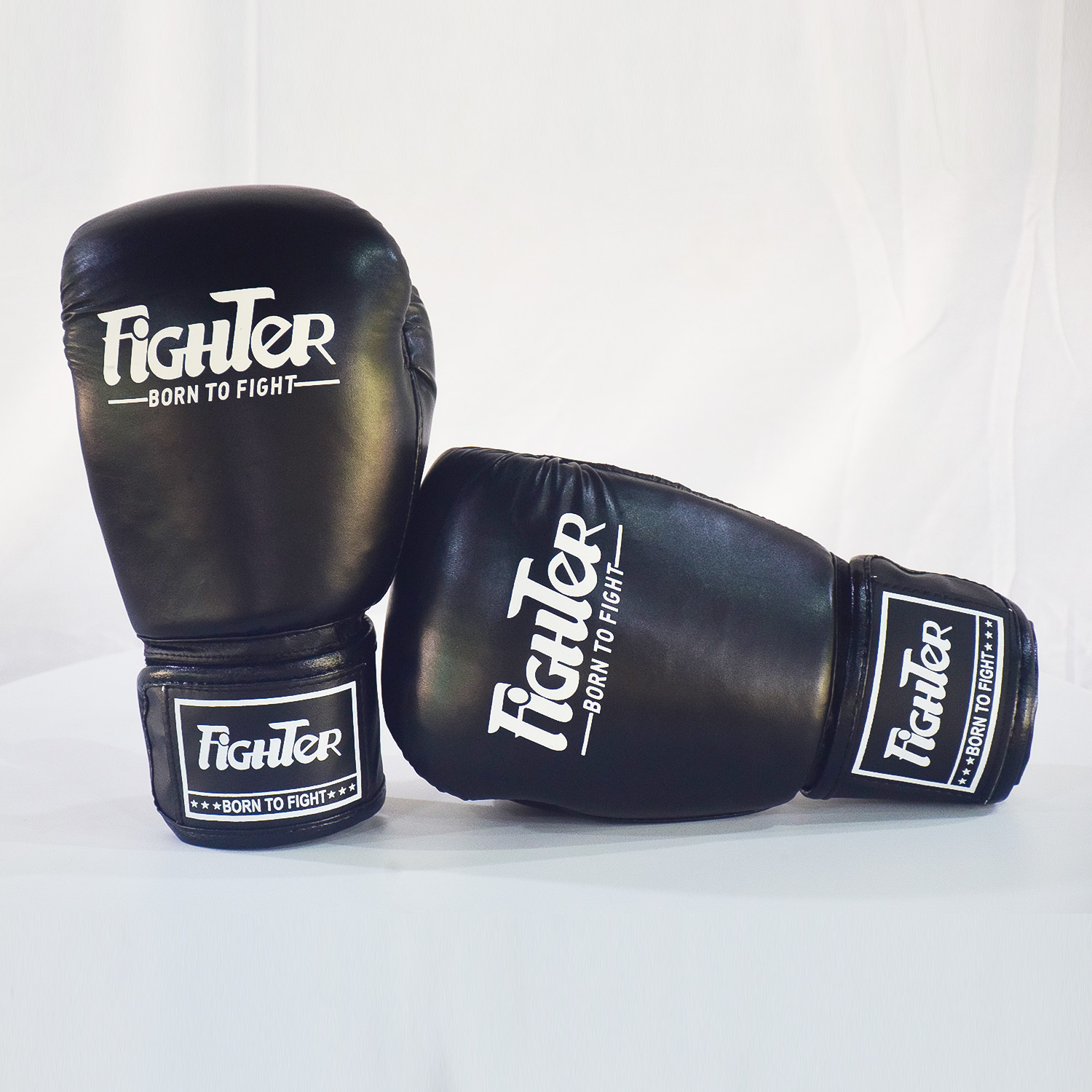 Găng Boxing Fighter - Màu Đen | Dùng cho Boxing, Muay, KickBoxing, Võ Cổ Truyền