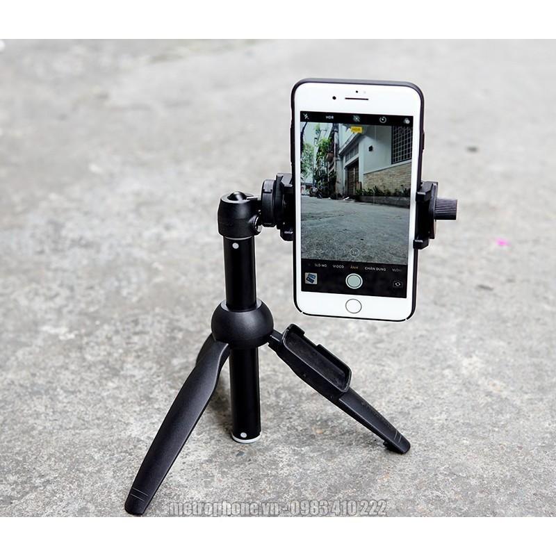 Gậy Chụp Hình, Tự Sướng Kiêm Chân Tripod Nhỏ Gọn Kèm Tay Remote Bluetooth