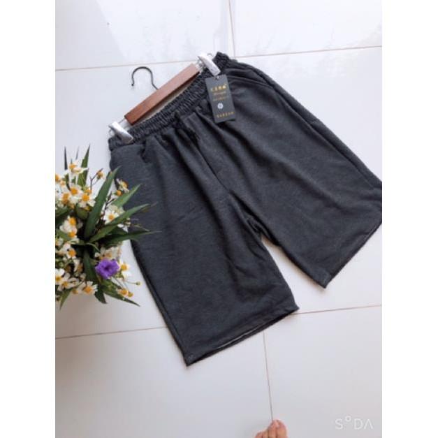 Quần short nam nữ chất cotton da cá