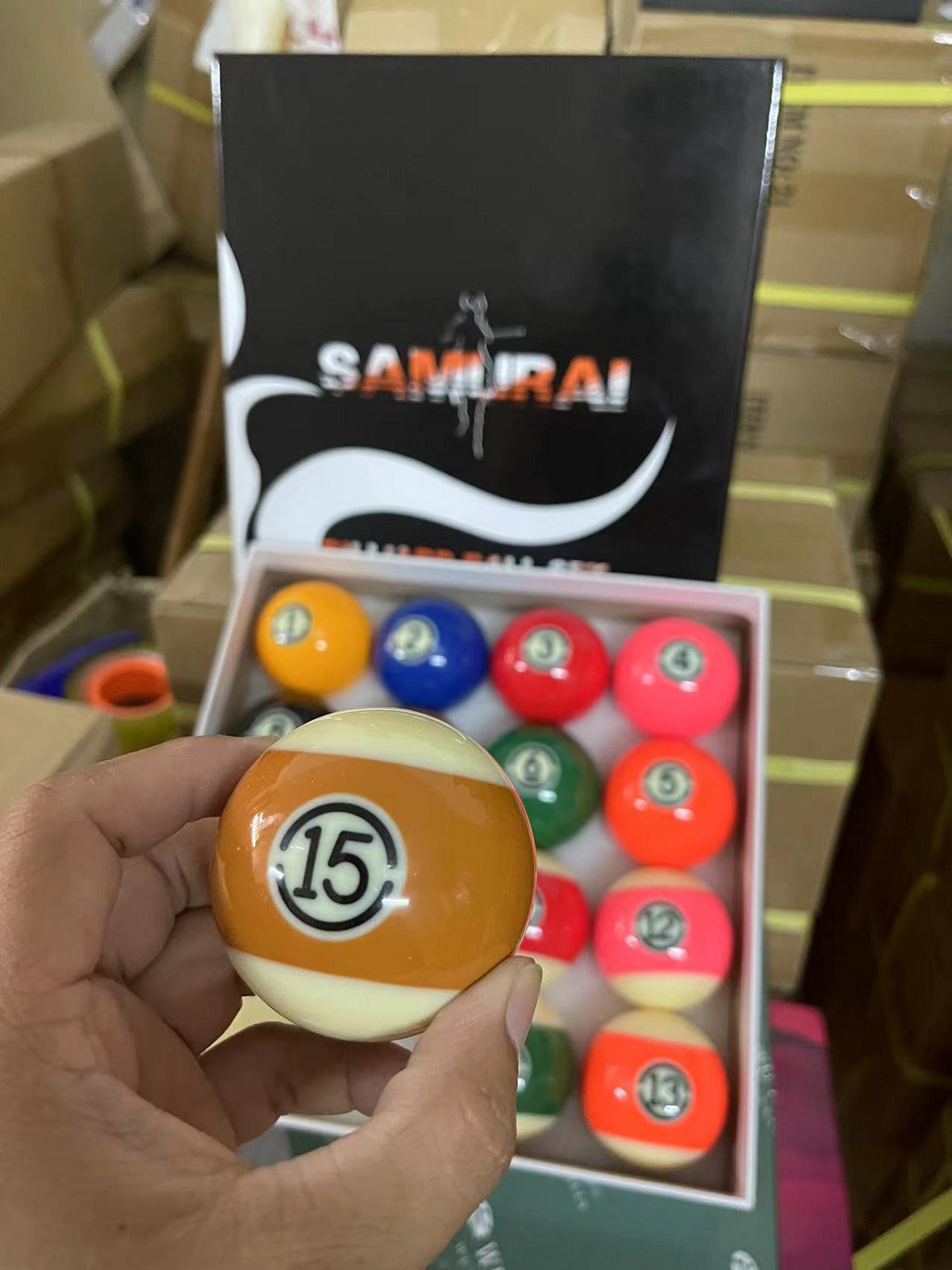 Bộ 16 bóng bi a bida lỗ samurai kích thước chuẩn thi đấu 57,2mm - Sản phẩm đúng như hình ảnh cung cấp