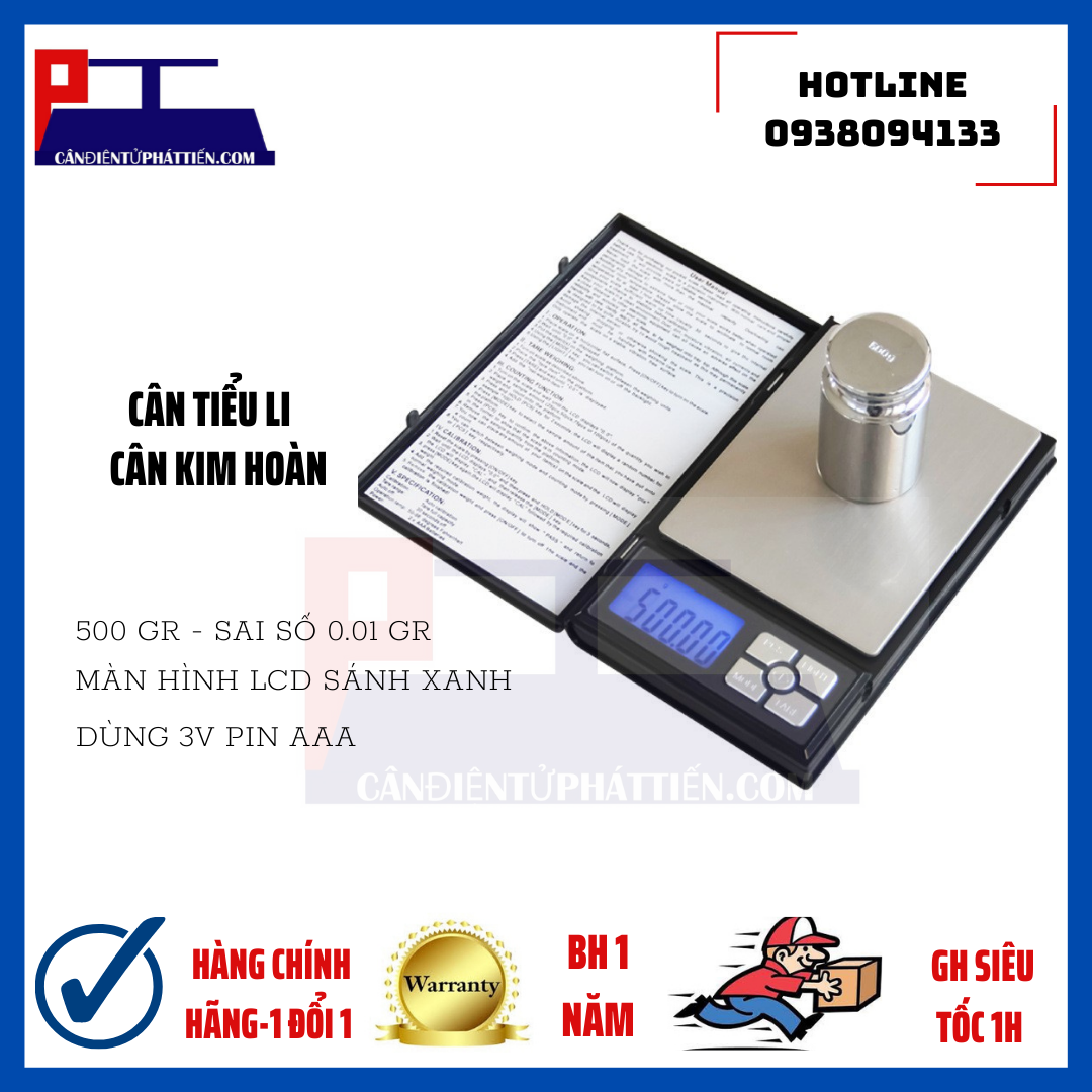 Cân Tiểu Ly Notebook 1108 sai số chính xác