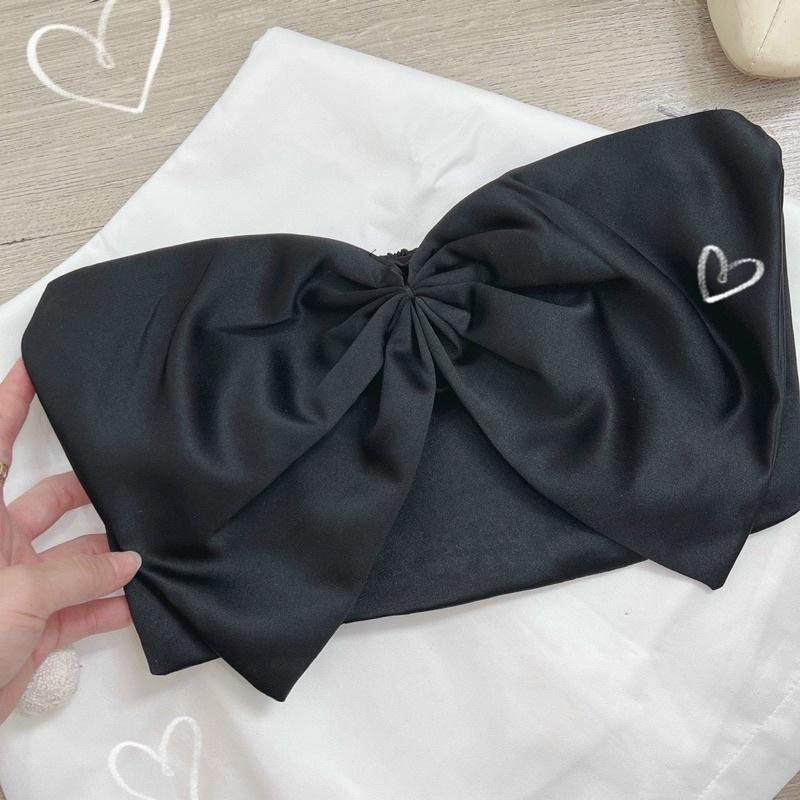 SET ÁO CROPTOP NƠ NGỰC KÈM CHÂN VÁY