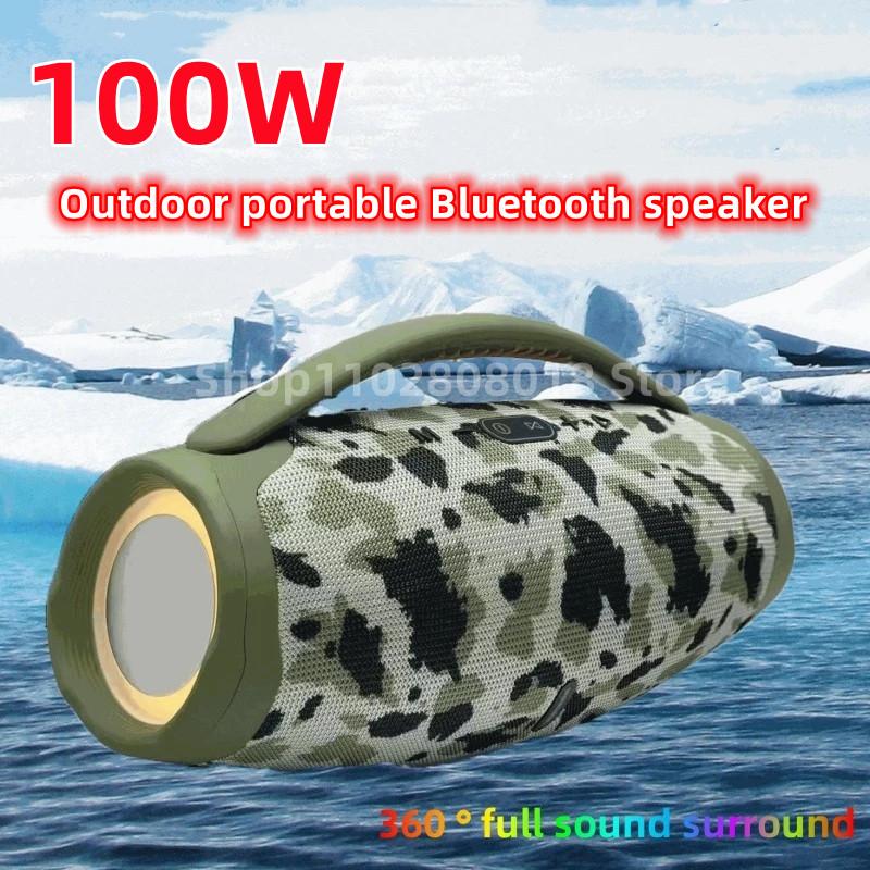 Loa bluetooth công suất cao 100W chống nước 100W RGB Subwa -loa siêu loãng phụ 360 âm thanh nổi