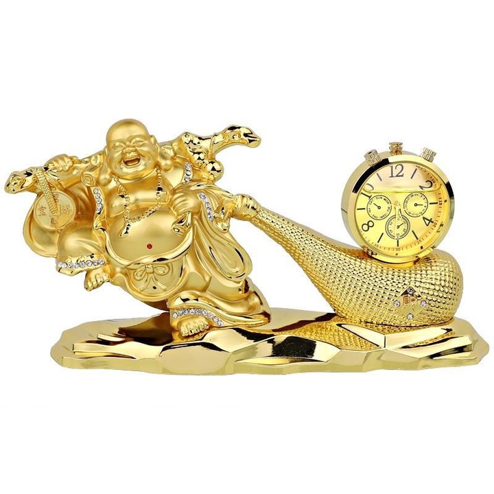 Tượng phật di lặc kéo bao tiền vàng trang trí bàn làm việc, phòng khách, ban thần tài, shop bán hàng AC6688