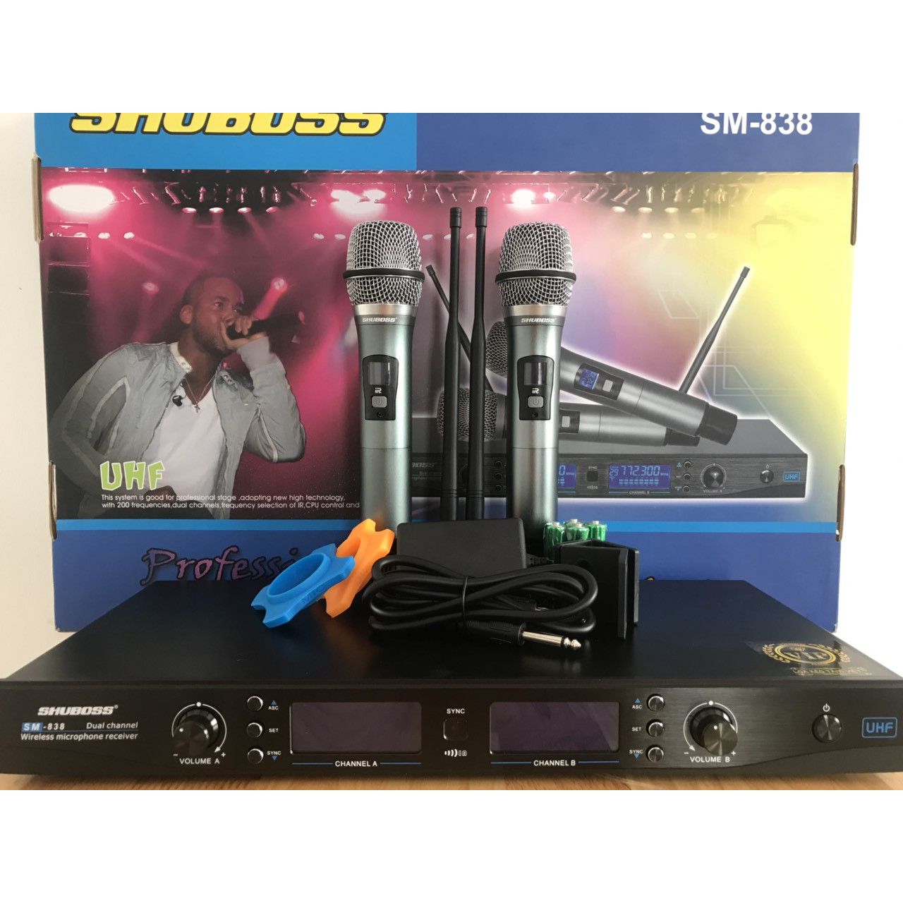 Micro amply “SHUBOSS 838” karaoke cao cấp – HÀNG CHÍNH HÃNG