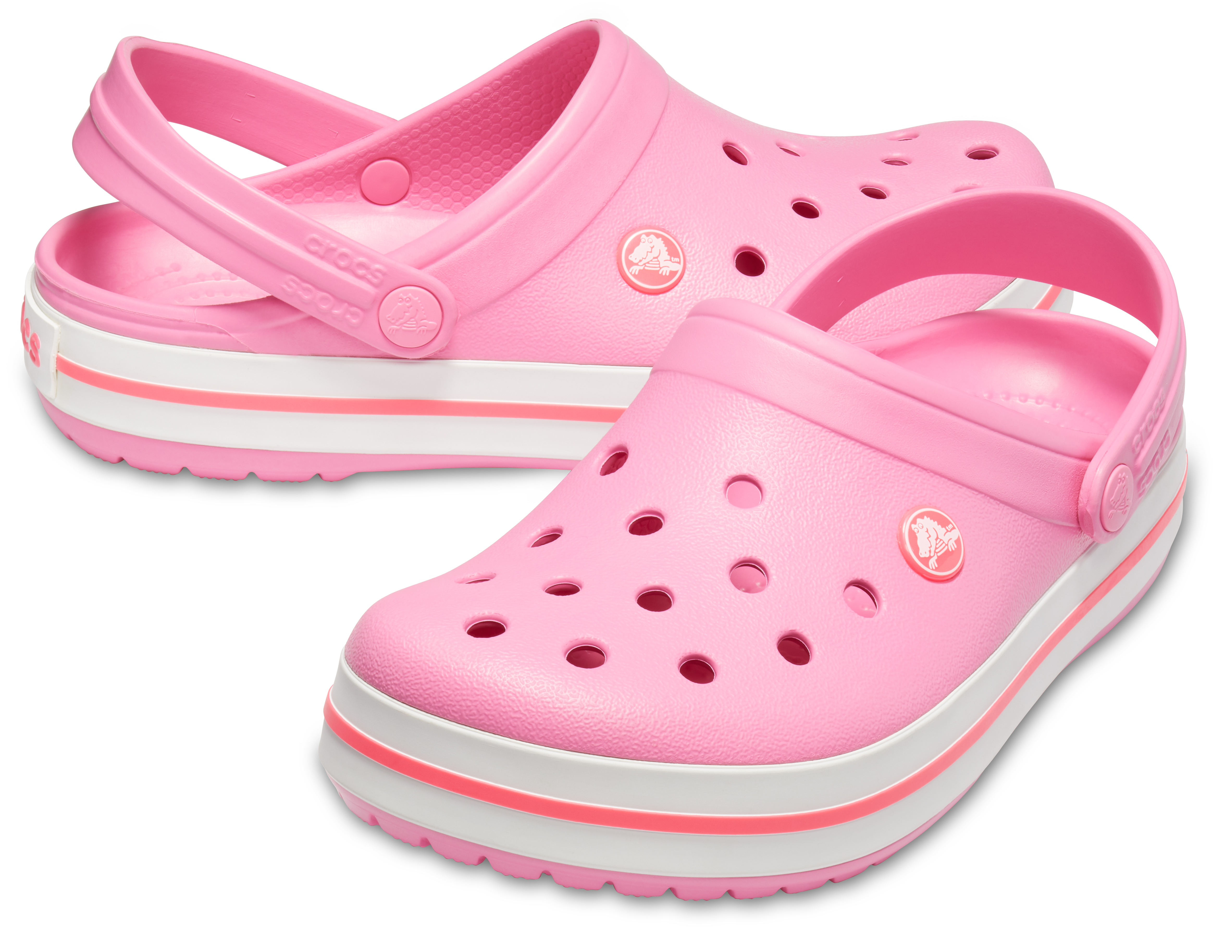 Giày lười Crocs Crocband unisex 11016 - Hồng nhạt - M7W9