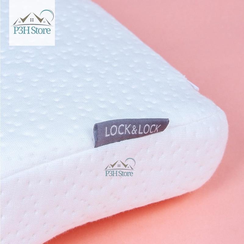 Gối Lock&Lock Memory foam HLW114 êm mềm , hỗ trợ đau vai gáy