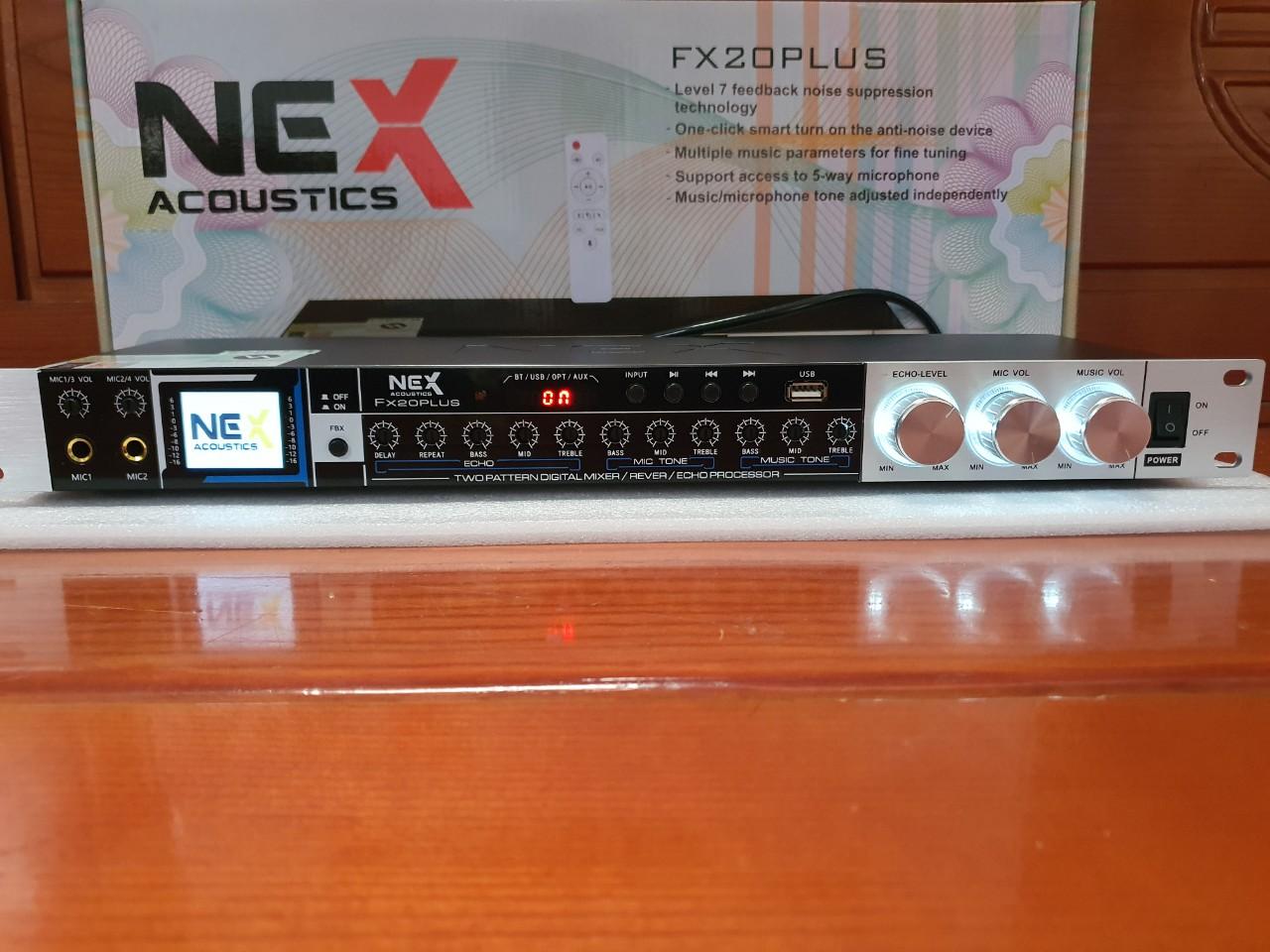 Vang cơ NEX Acoustic FX20 Plus, vang cơ Bluetooth chống hú NEX Acoustic FX20 Plus.