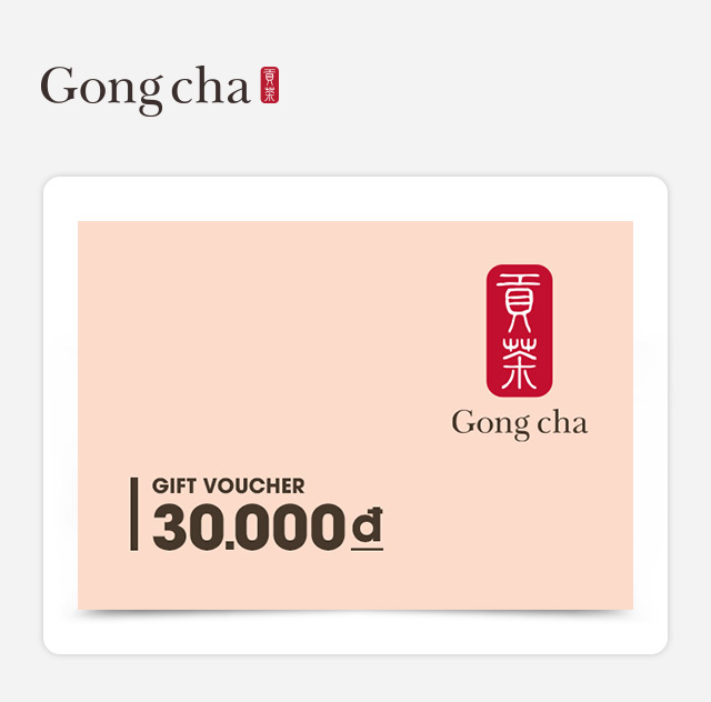 Phiếu Quà Tặng Gong Cha 30K