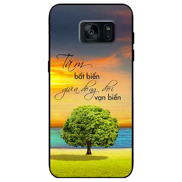 Ốp lưng in cho Samsung S7 Edge Mẫu Tâm Bất Biến