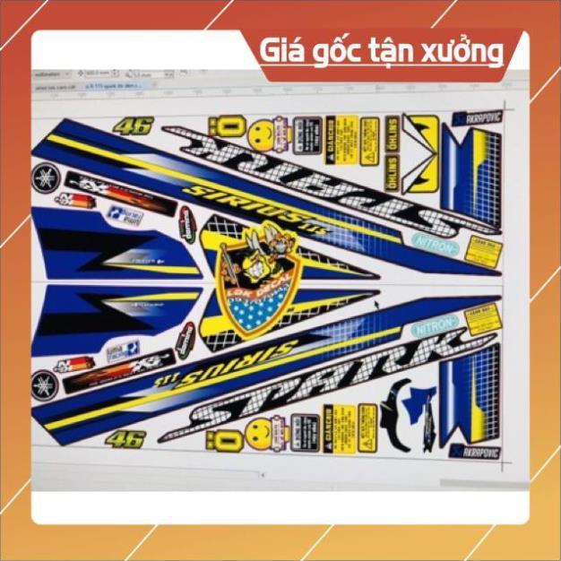 Tem rời sirius fi spark xanh đen