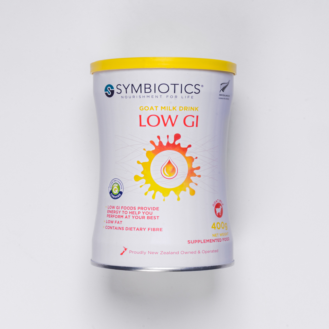 THỰC PHẨM BỔ SUNG: SỮA DÊ LOW GI SYMBIOTICS 400G- LOW GI SYMBIOTICS GOAT MILK 400G