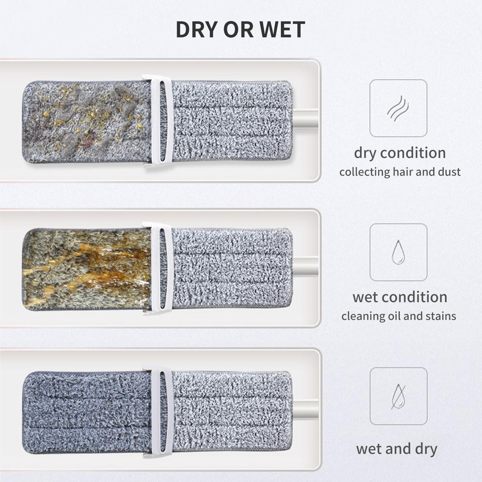 Cây lau sàn dạng sợi nhỏ với đầu xoay 180 với 2 miếng lau