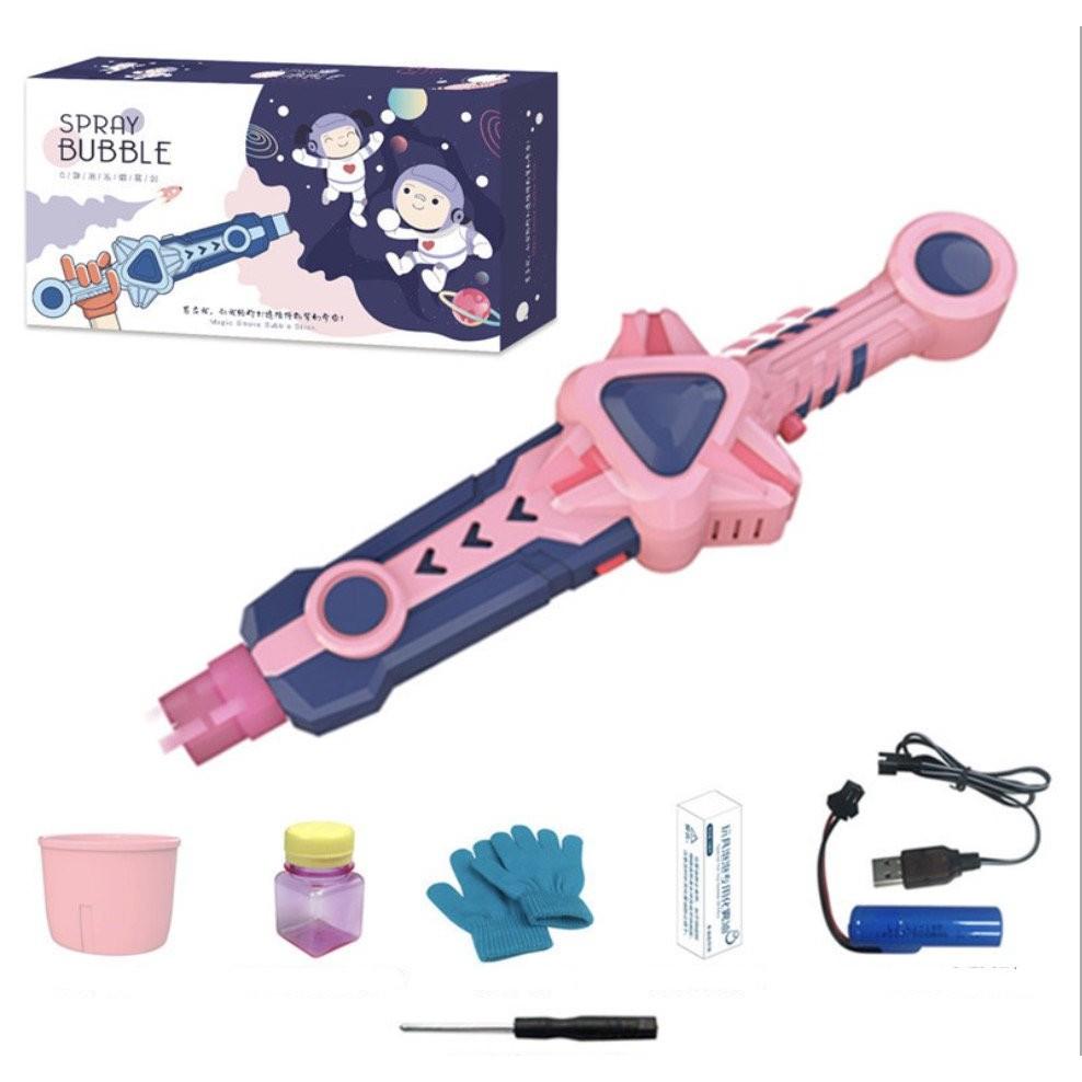 Home and Garden | SPRAY BUBBLE Máy Tạo Bóng Khói cho bé USA TOYS (full phụ kiện)