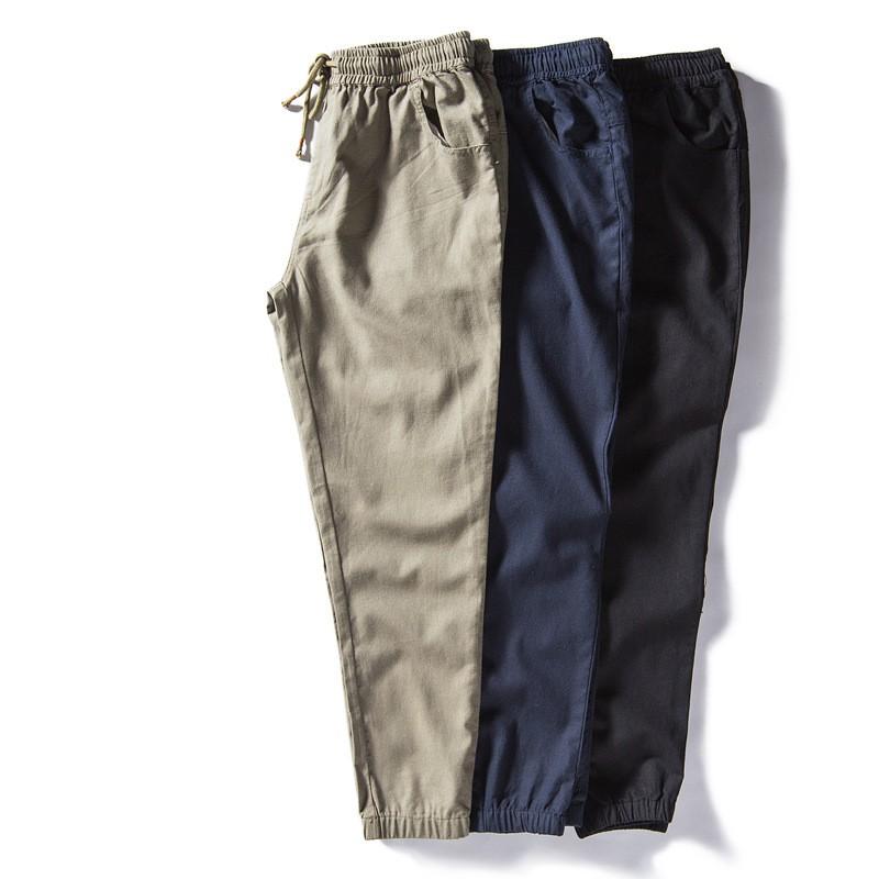 Quần jogger linen nam cao cấp, chất vải linen mềm mát, thời trang phong cách Nhật Bản