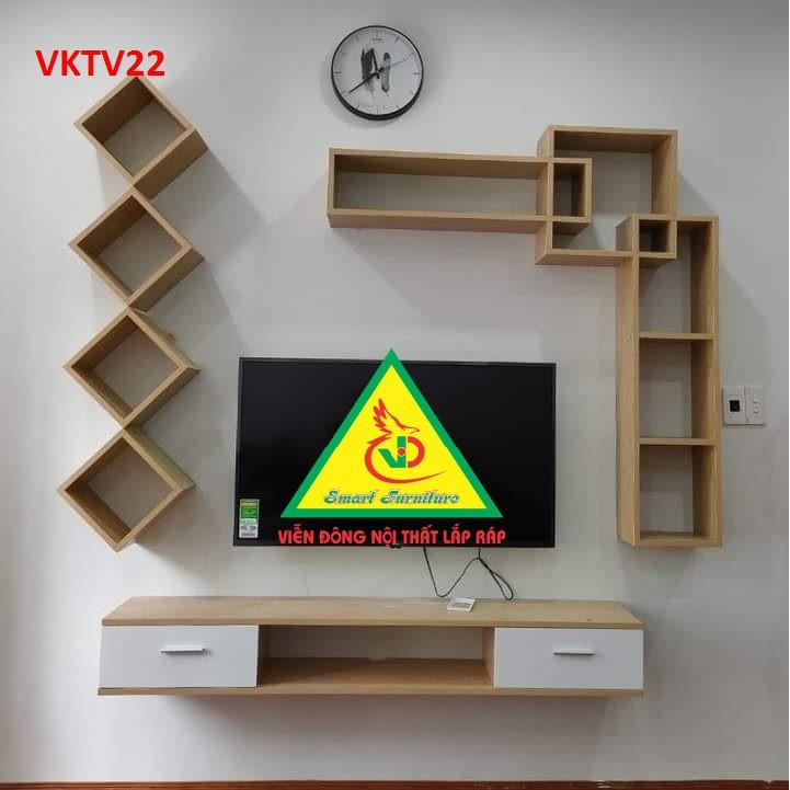 Hình ảnh Bộ Kệ Ti Vi Treo Tường Trang Trí VKTV22