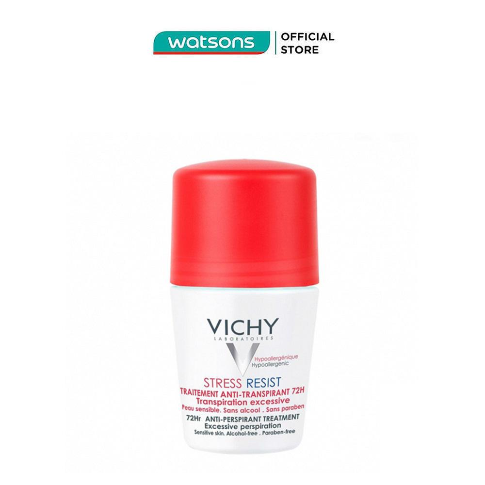 Lăn Khử Mùi Vichy Giúp Khô Thoáng Vùng Da Dưới Cánh Tay 72H 50ml