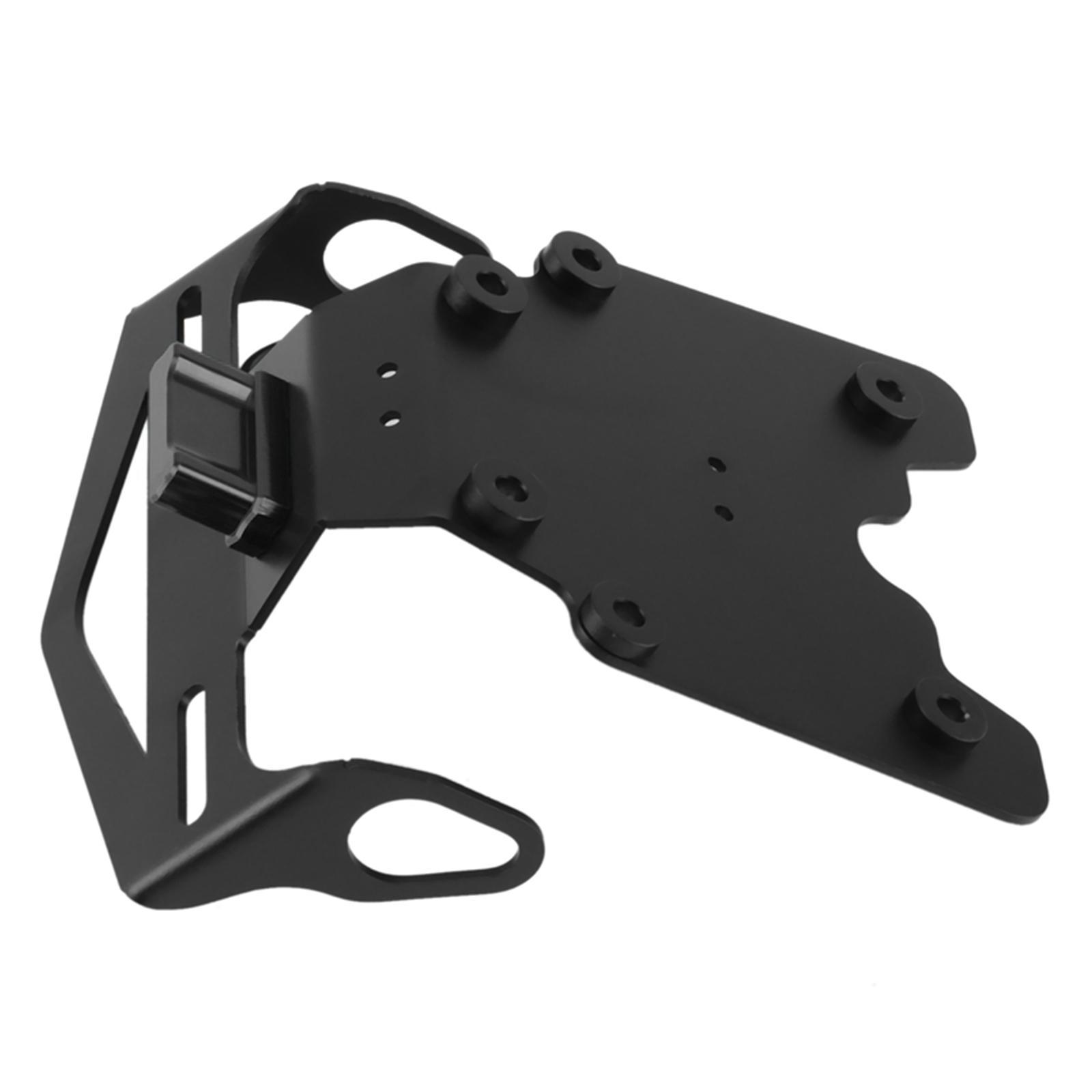 Motorcycle Rear License Plate Holder Bracket for Yamaha Tenere 700 Black