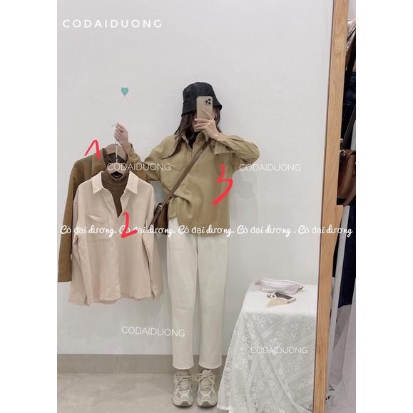 Sơ mi may kèm áo cổ cao