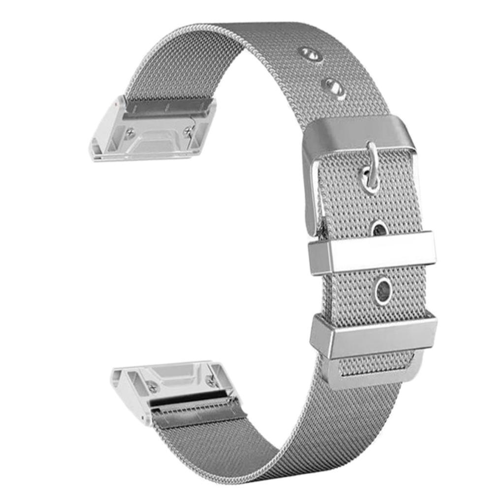Stainless Steel 26mm Woven Strap Milanese Strap For Garmin Fenix 5X F3 F3HR