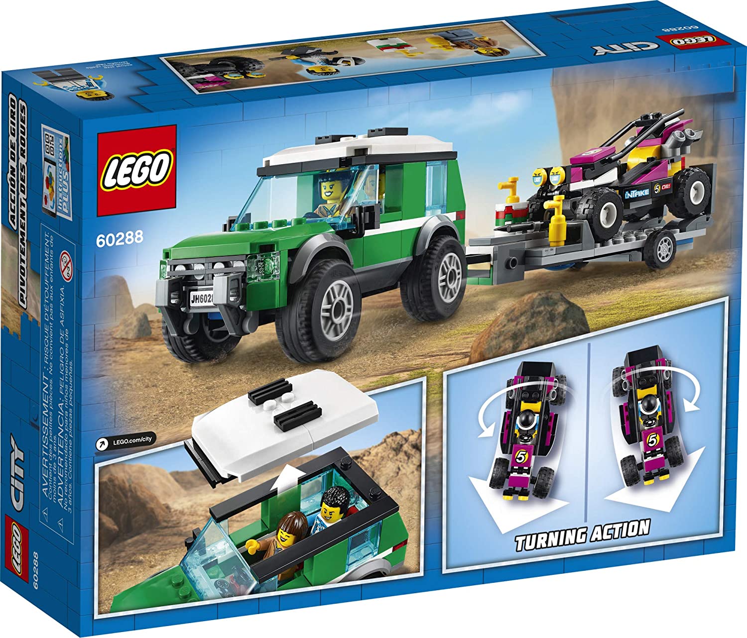 Đồ chơi LEGO City Xe Tải Vận Chuyển Mô Tô Địa Hình 60288