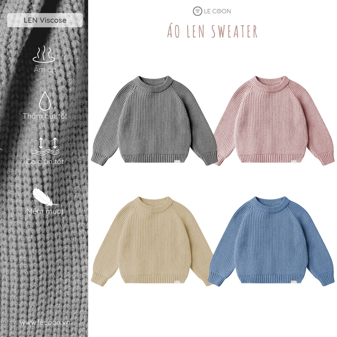 LE COON | Áo Len Sweater  | 6 tháng - 3 tuổi