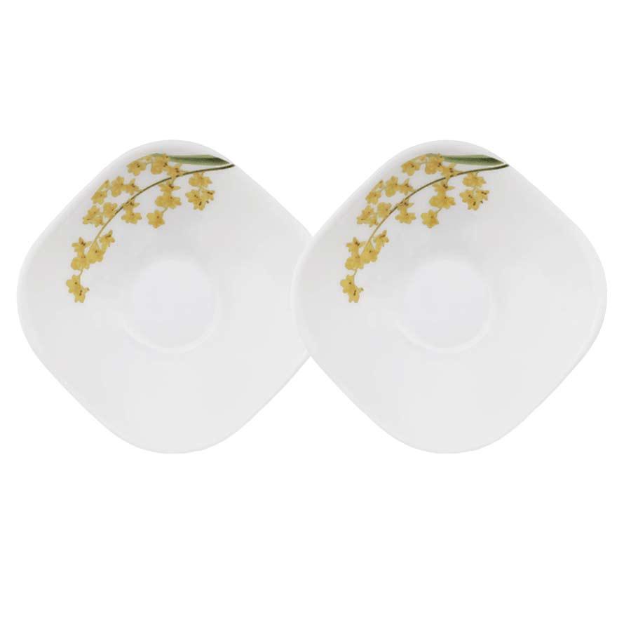 Bộ 3 Tô thủy tinh vuông Diva Ivory Y.G - Hàng nhập khẩu