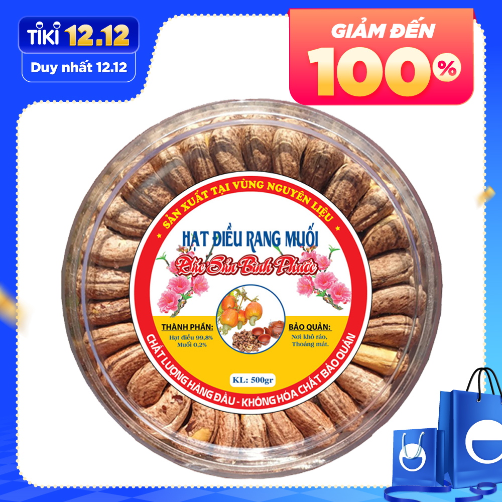 500G HẠT ĐIỀU RANG MUỐI XẾP HOA ĐẸP HÀNG LOẠI 1 CAO CẤP