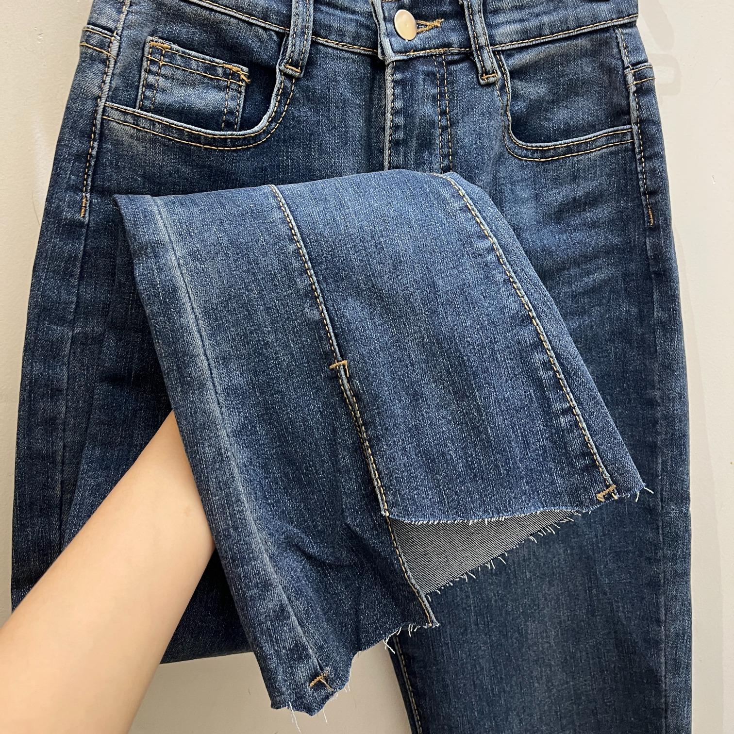 Quần Jean Loe 9 Tấc LỆCH TÀ Co Dãn - Leda