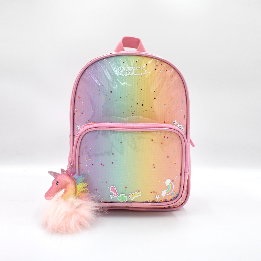 Ba Lô CLEVER HIPPO Rainbow - Glitter Galaxy BH2201/GALAXY