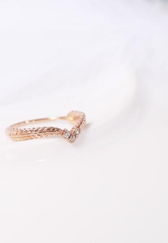 Nhẫn bạc nữ lông vũ 925 mạ vàng hồng 18k tphcm Gix Jewel N05