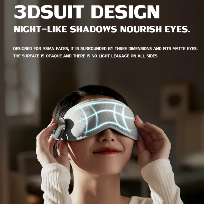 Máy massage mắt nóng và lạnh công nghệ 3Dsuit và VibWave Philips PPM3101E - Hàng Nhập Khẩu