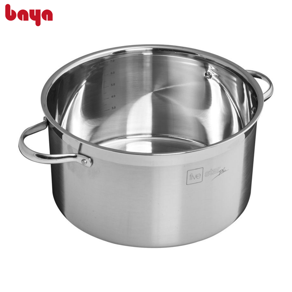 Nồi Inox Kèm Nắp BAYA COOKERY Chất Liệu Inox 3 Lớp Cao Cấp Hấp Thu Và Tản Nhiệt Đều Dùng Cho Mọi Loại Bếp 4012