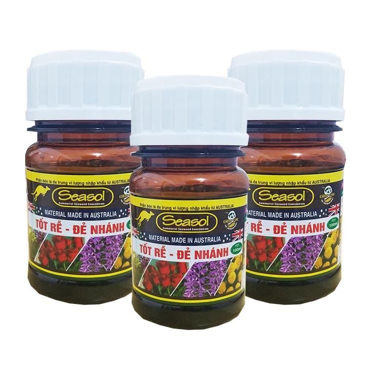 PHÂN BÓN SEASOL 100ML NGUYÊN CHẤT NHẬP KHẨU TỪ AUTRALIA, GIÚP HOA CẢNH: TỐT RỄ - ĐẺ NHÁNH