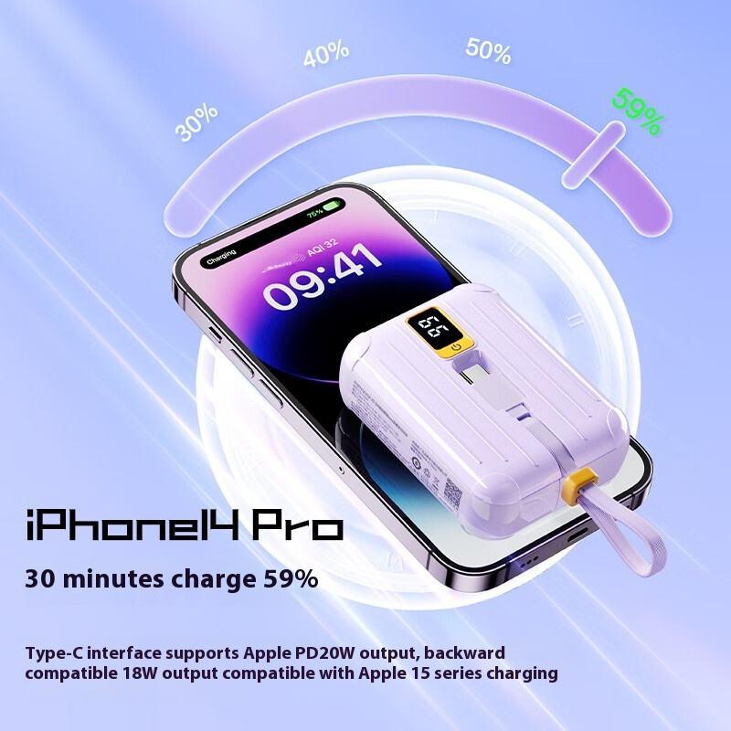 Sạc Dự Phòng Pisen Quick - POWERLink Tiny 22.5W 10000mAh (L &amp; C) - Pisen TS-D326 - Màu Xanh Mint