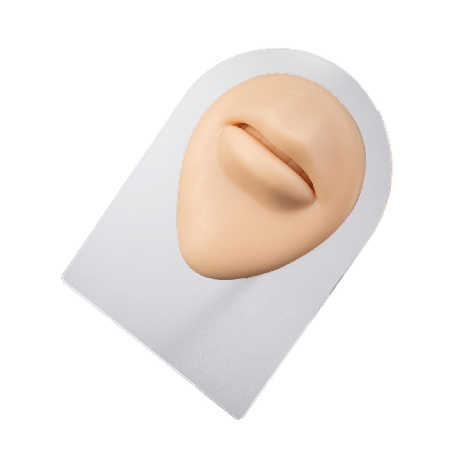 Portable Silicone Flexible Mouth Model Piercing Practice Eyes Model for Teaching Jewelry Display