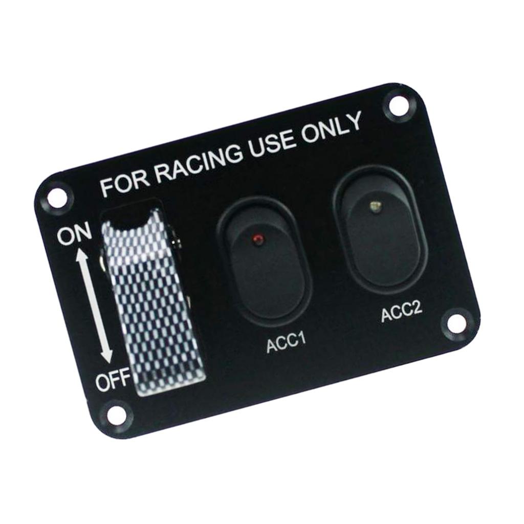 Red+White LED Toggle 2Pin & 3Pin DC 12V 20A Switch Button Panel For Car Boat