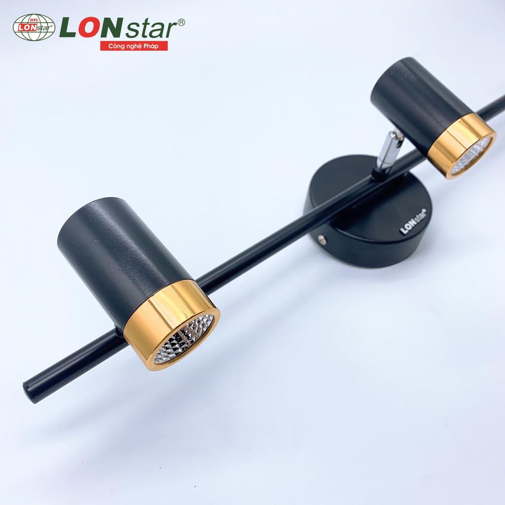 Đèn soi tranh, Đèn rọi gương LONstar 3 bóng mắt led COB 5W cực sáng ,điều chỉnh được góc chiếu