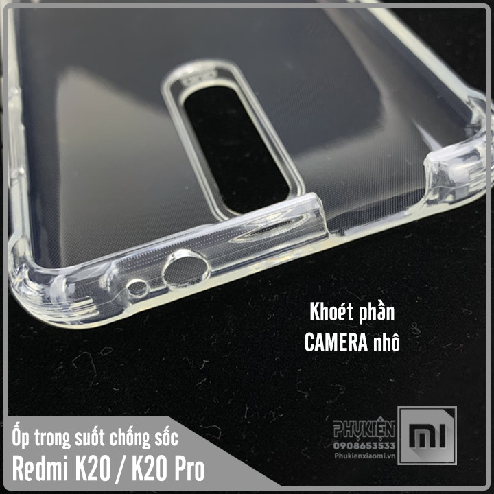 Ốp lưng cho Xiaomi Mi 9T / Redmi K20 trong suốt chống sốc 6D