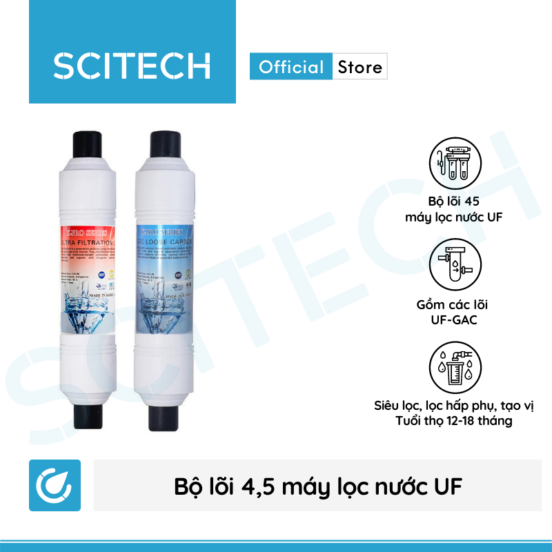 Máy lọc nước UF 5 cấp lọc by Scitech (Không dùng điện, không nước thải) - Hàng chính hãng