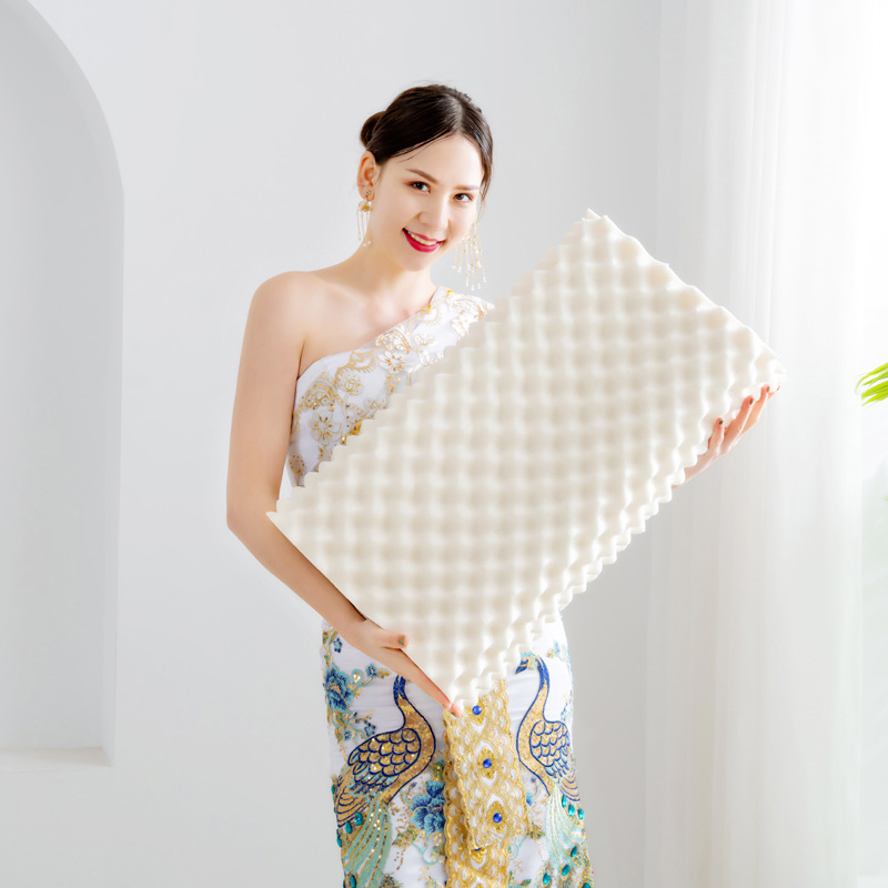 Gối Cao Su Masage Thiên Nhiên Kết Hợp Lượn Sóng Hin Home Bedding Gối Ngủ Nằm Êm Ngủ Ngon