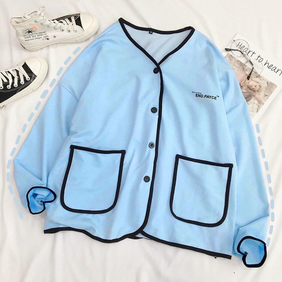 ÁO HOODIE - ÁO KHOÁC NỈ NGOẠI Cardigan Viền
