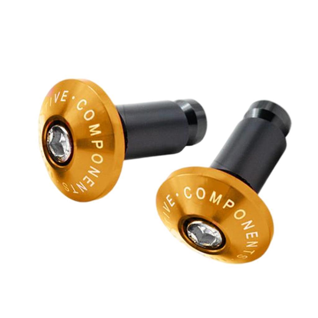 2x CNC Motorcycle Handlebar End Plugs, Handle Bar Grip End Plugs for Tmax 530
