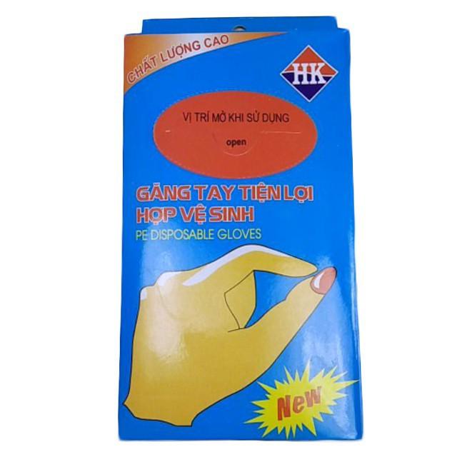 Hộp 100 chiếc găng tay nilon dùng 1 lần - Tienich247