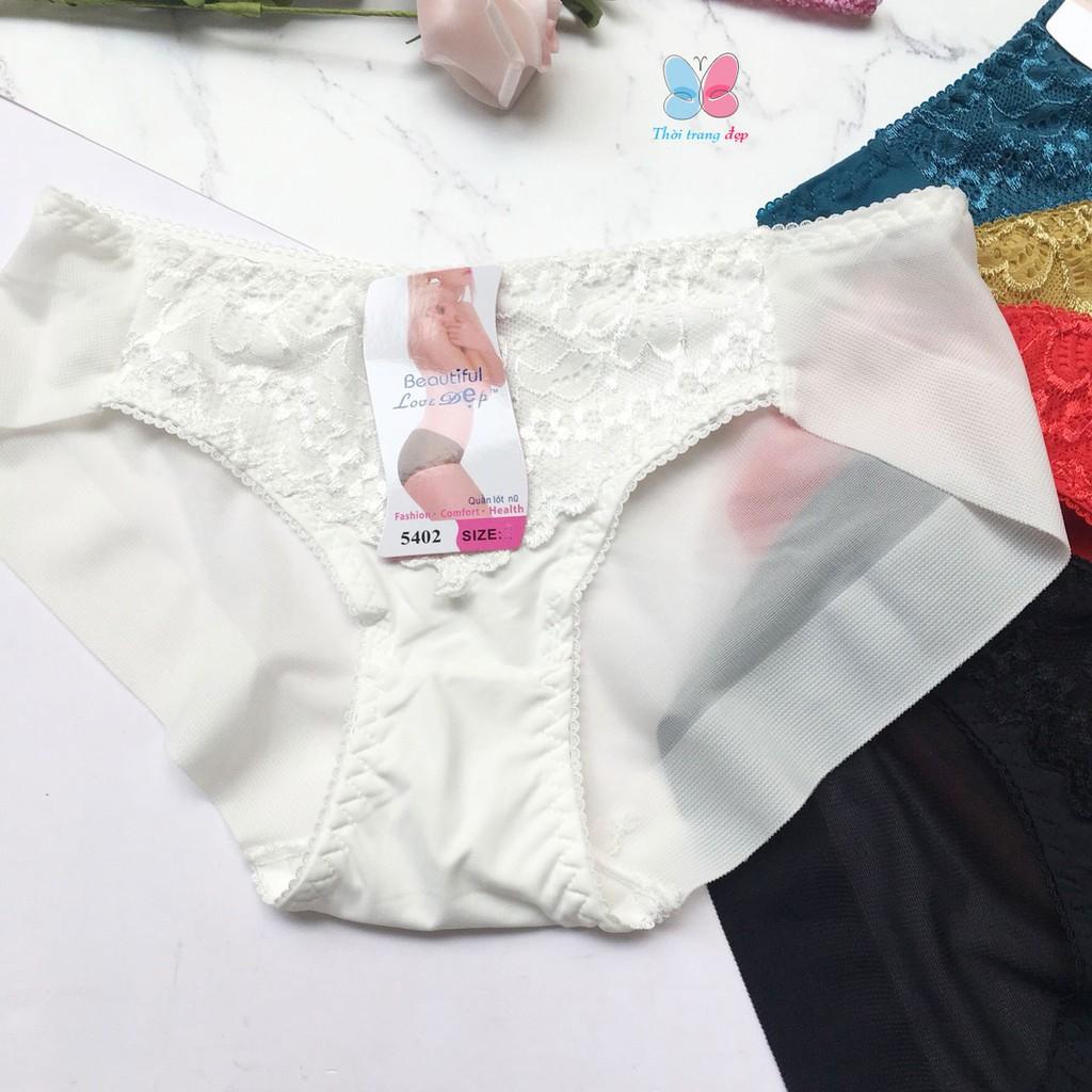 QUẦN LÓT NỮ Cỡ XXL từ 55-60kg THUN PHỐI REN - QLNU59